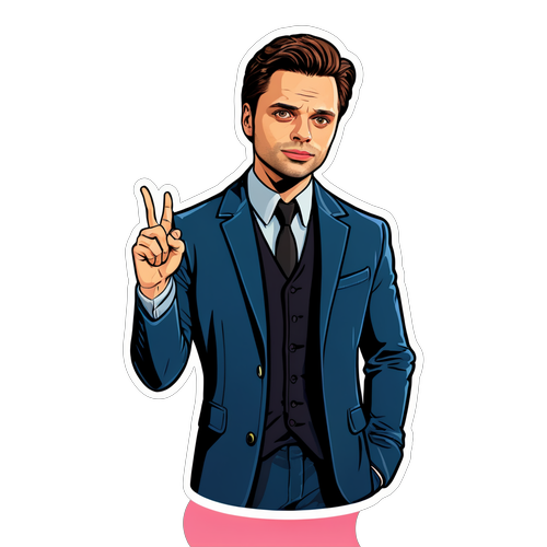 O etichetă amuzantă cu Sebastian Stan în diferite roluri de actorie