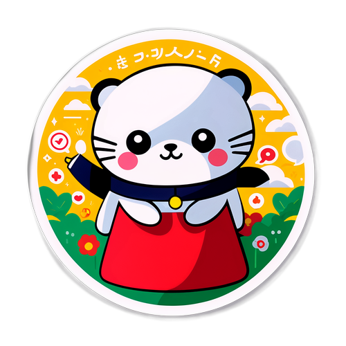 さいたまりそな銀行のサービスをテーマにしたシンプルなデザインのステッカー