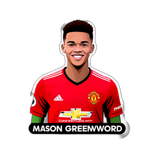Spillende klistremerke av Mason Greenwood