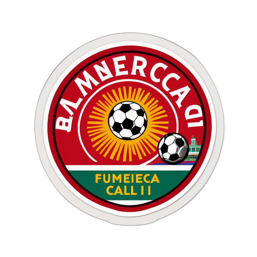 Stiker Retro Pertandingan Sepak Bola
