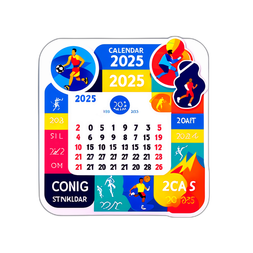 Календар 2025 року з важливими подіями в спорті