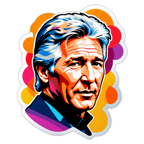 Moderne kunst stijl portret van Richard Gere