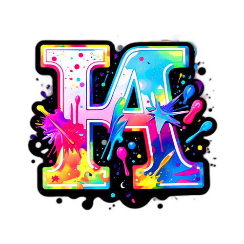 Isang Nakakaengganyo na Holographic na Sticker ng 'FA'