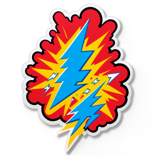 Unleash Your Energy: Get Electrified with the Thunderbolts 'Power Up!' Sticker!