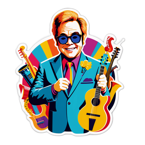 Elton John ikonikus napszemüvegben