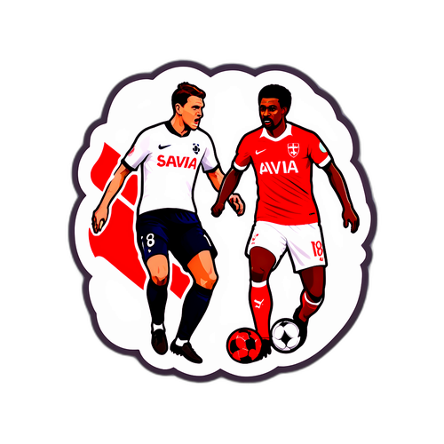 Наклейка з історичним моментом матчу Тоттенгем - Славія Прага