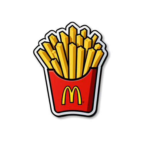 Stylisierte Pommes frites von McDonald's
