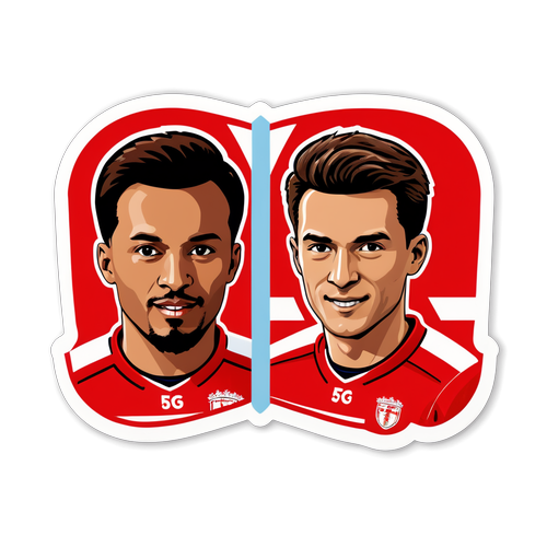 Sticker voor FC Twente met beroemde spelers