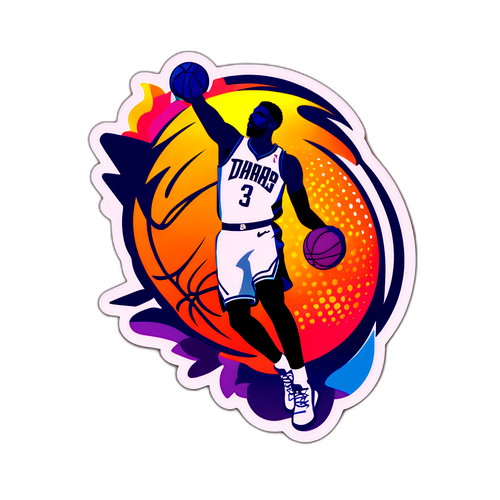 समुदाय बास्केटबॉल स्टैंडिंग स्टिकर