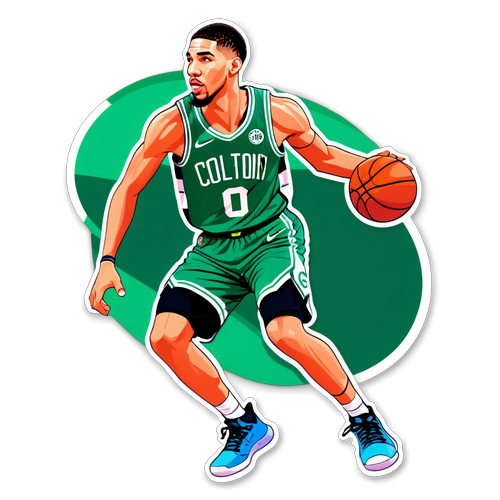 Jayson Tatum Action Sticker