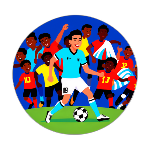 Ilustração do jogador Michael Estrada em ação