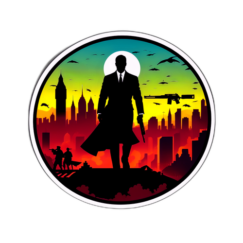 Silhouette di un agente segreto