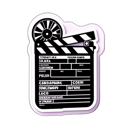 Stiker upamiętniający dziedzictwo filmowe Pasikowskiego