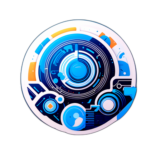 Minimální AI design s futuristickou technologií