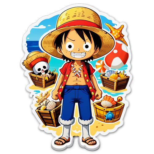 PemSticker Kreatif Pasukan Straw Hat