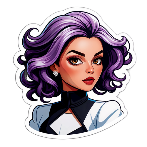 Moderne og stilfuld klistermærke