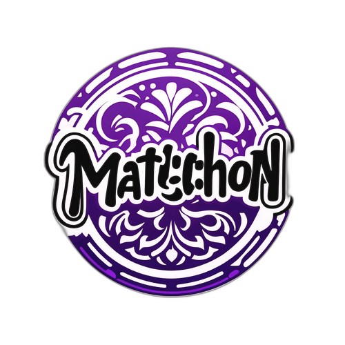 สติกเกอร์ที่ออกแบบด้วยคำว่า "Matichon" ในตัวอักษรสวยงาม