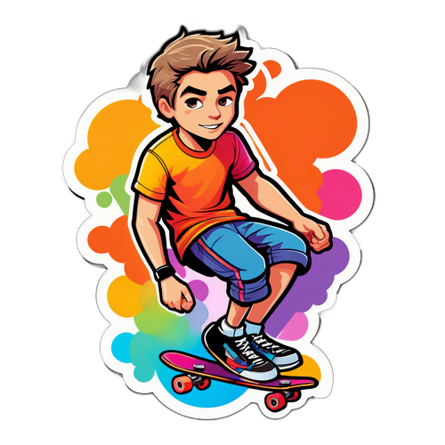 Sportig skateboardkille