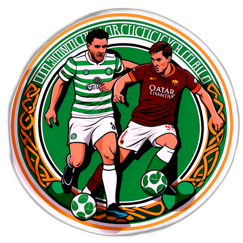 Celtic vs Roma Illustration