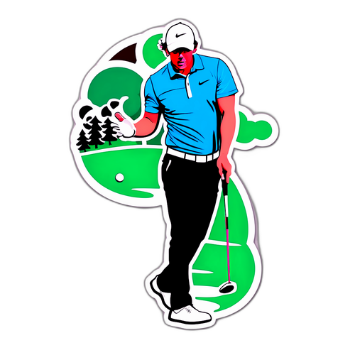 Rory McIlroy en action