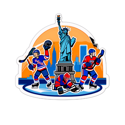 New York City Hockey Showdown Sticker