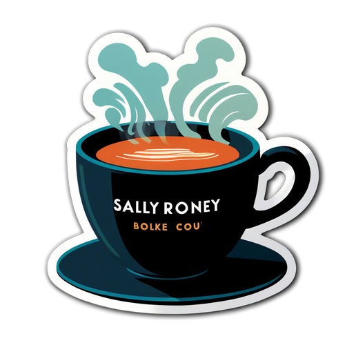 Bli Forelsket i Litteraturen: Sally Rooney Sticker for Bokelskere!