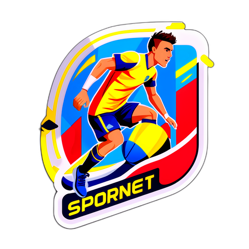 A adesivo com referências de futebol para Sportynet