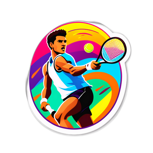 Pereka Sticker Tenis Energetik