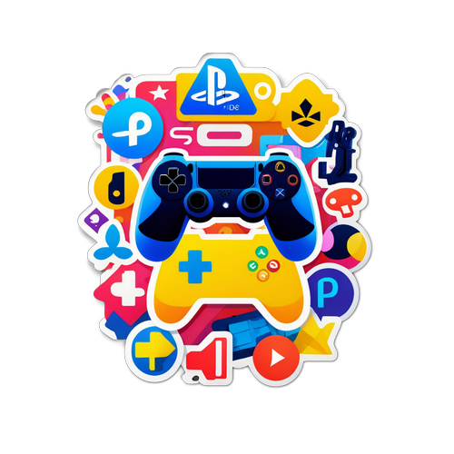 Sticker célébrant les meilleurs jeux PS Plus