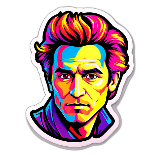 Vibrant Poikkitaiteellinen Portretti