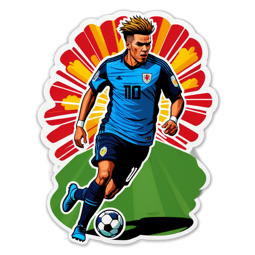Ilustração do jogador Kevin Viveros em ação