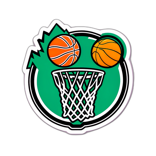 Basketball Hoop at Magic vs Celtics