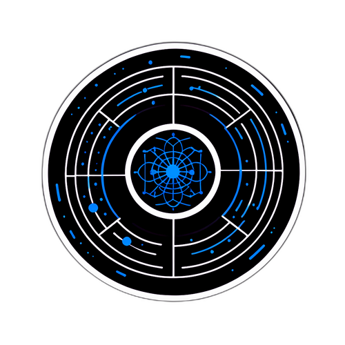 데이터 혁신을 상징하는 스티커 디자인