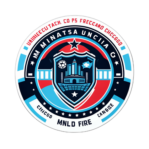 Stiker Stadion Sepak Bola Minnesota United vs Chicago Fire