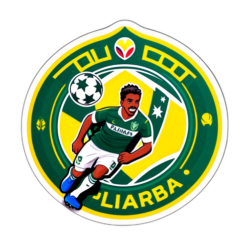 Crea una pegatina que captura la emoción del partido Palmeiras vs Liga de Quito
