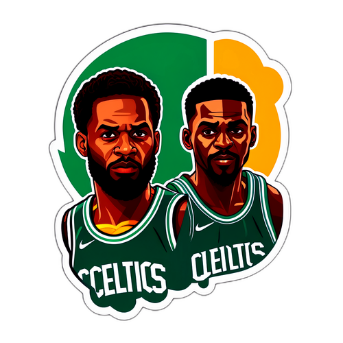 Autocollant dédié à la rivalité Celtics et Cavaliers