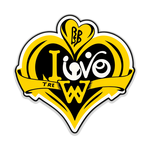 Wahre Liebe: Das BVB Sticker, das die Herzen von Fans im Sturm erobert!