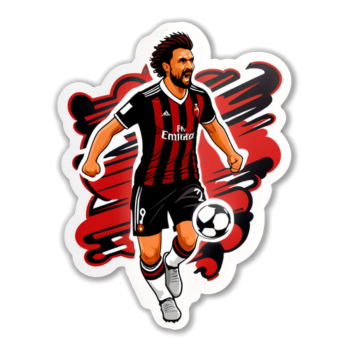 Sticker Atmosfera Elektrik Milan vs Roma