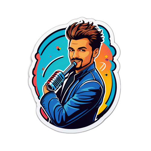 Musik og Action Sticker