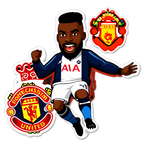 Stiker Seru Pertandingan Tottenham vs Man Utd