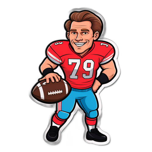 Humoristisk Chad Powers Sticker