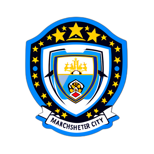 Sticker del logotipo de Manchester City