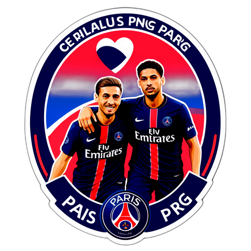 巴黎聖日耳曼與熱刺比賽粉絲貼紙