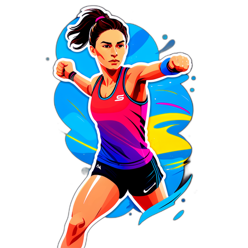Illustration d'Oceane Dodin en mode compétition