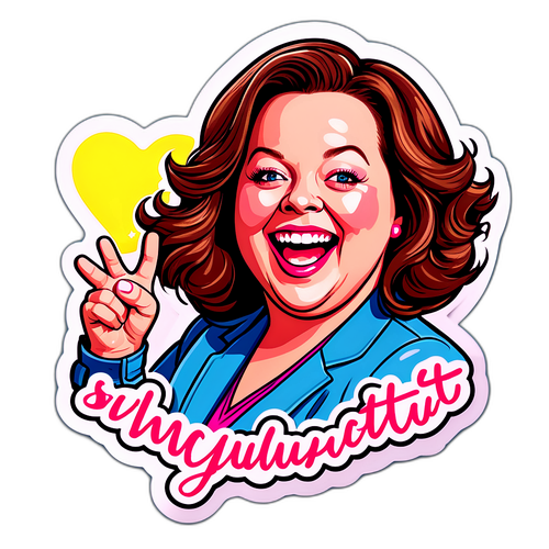 Wesoła naklejka z Melissą McCarthy
