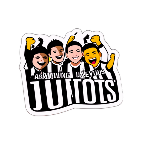 สติ๊กเกอร์ตอนแฟนบอลยูเวนตุสในสนาม