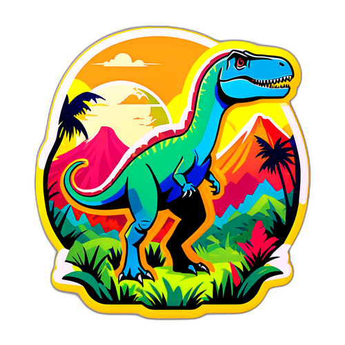 Autocollant Dinosaure - Inspiré de Jurassic World