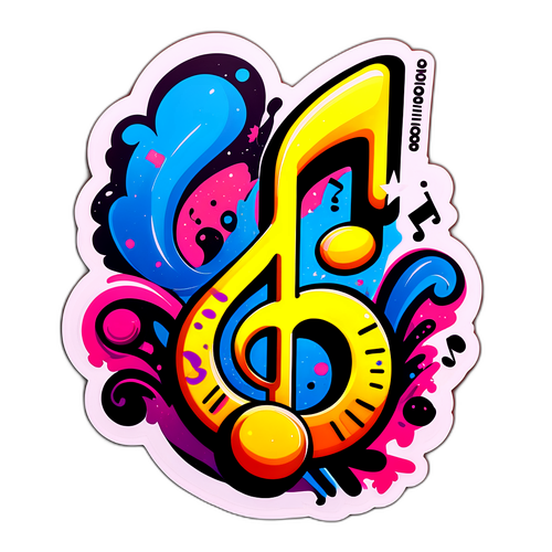 Nota Musicale con Graffiti 'Giorgia'