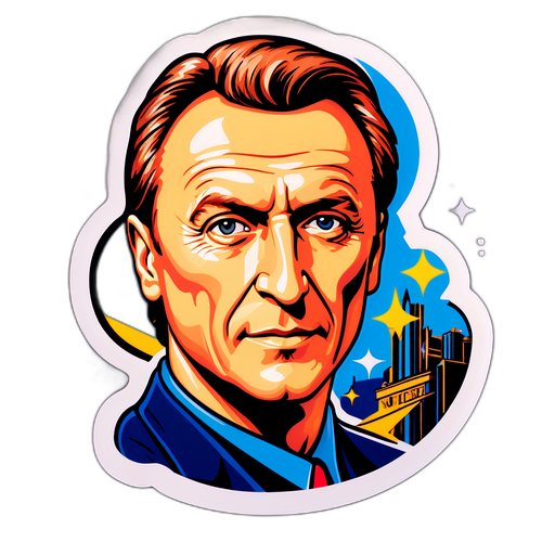 Stylizowany sticker dedykowany Janowi Nowickiemu