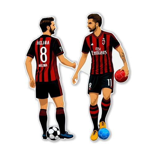 Pegatina de AC Milan versus Hellas Verona